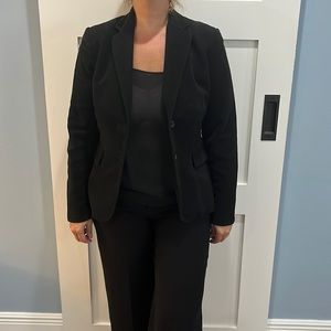 Banana Republic black velvet blazer with back detail size 8